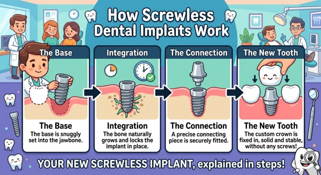 screwless implants, general dental implant topics,Screwless dental implants Bury St Edmunds, How screwless implants work, Dental clinic in Bury St Edmunds, Implant stability Bury St Edmunds, Dental implants cost Bury St Edmunds,Tooth replacement options,Advanced dental implants Bury St Edmunds, Friction-fit dental implants, Local dental implant specialists, Best dental clinic Bury St Edmunds,Innovative dentistry options, dental implants in bury st edmunds, dental implants treatment in bury st edmunds